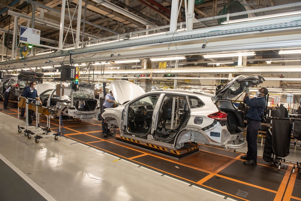 Retorno da produção do novo Chevrolet Tracker em São Caetano do Sul (SP) — Foto: Divulgação/General Motors