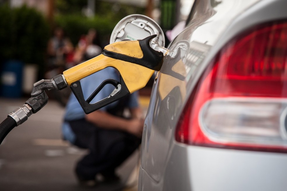 Preços dos combustíveis recuaram nos postos — Foto: Marcelo Brandt / G1 