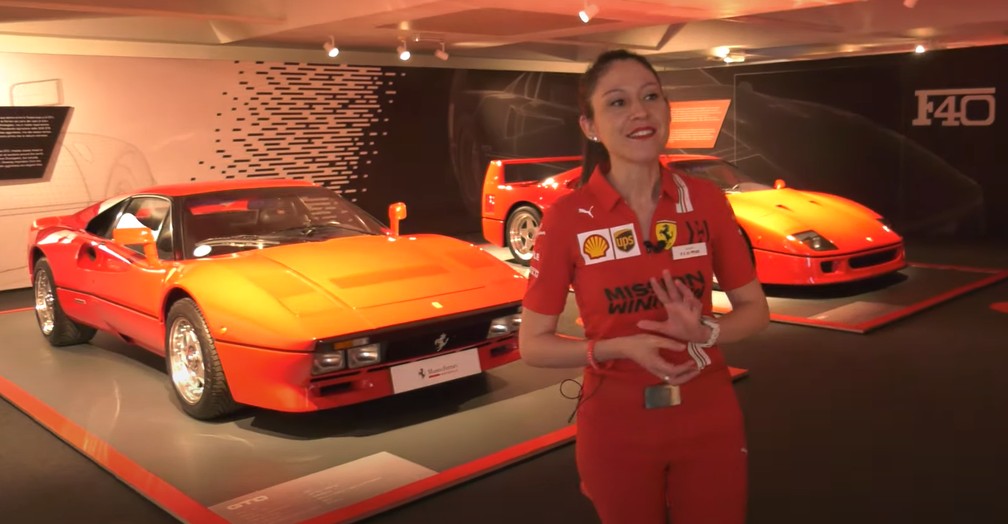 Museu da Ferrari pode ser visitado em visita guiada pelo YouTube — Foto: Reprodução