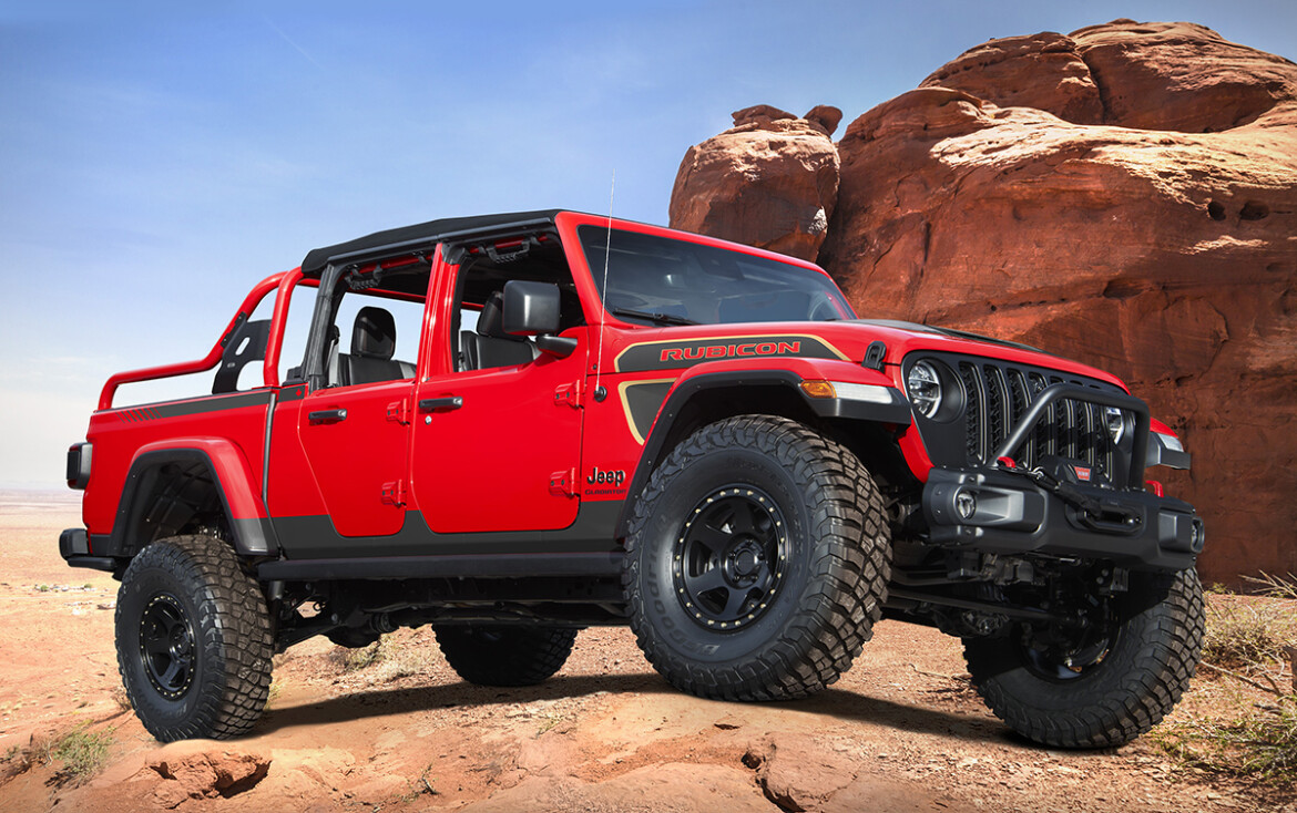 Jeep® Red Bare Gladiator Rubicon Easter Safari 2021